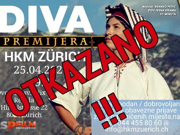 Otkazuje se prikazivanje filma "DIVA" !!!